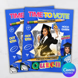 Homecoming Queen flyer , Homecoming Flyer , homecoming campaign flyer Vote Homecoming, HOCO Flyer, Vote for me Flyer, Black Homecoming 2025