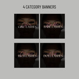 Shopify Website Kit and Branding package, Beauty Website, Shopify Website Theme with Editable Cava Banners