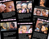 lace melt ebook, lace wig guide, done for you, plr, resale ebook, step by step guide , lace melt guide, hair guide, lace wig application,