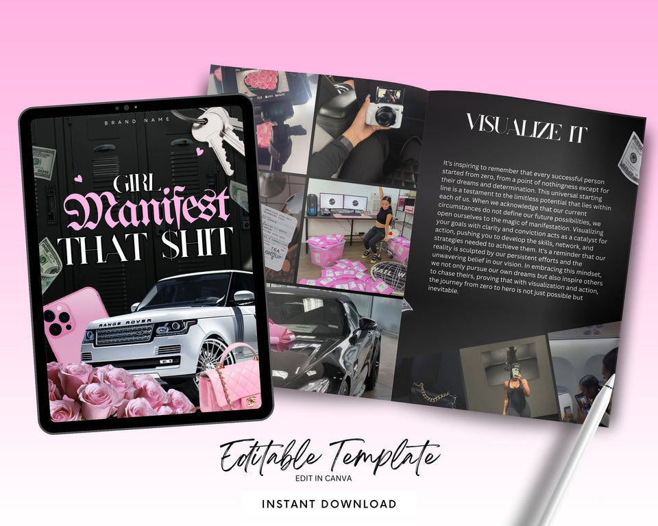 Manifestation PLR eBook | Done-For-You eBook, Editable PLR, Manifest eBook, Law of Attraction, Self-Help & Personal Growth, Resell