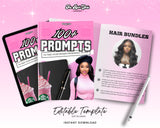 PLR, MRR prompt book,  prompts, plr, plr ebook, ebooks, ebook cover, White Label, book,  Done For You, editable, AI prompt book