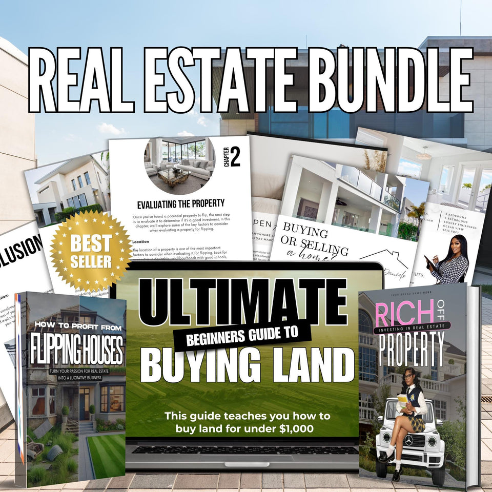 Real Estate Bundle, Real Estate PLR, Real Estate Flyers, Land Buying, House Flipping, Real Estate Investing, Bundle, plr bundle , dfy