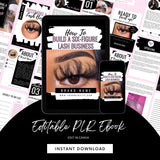 Lash PLR Ebook, Lash Ebook, Six-Figure Lash Business Ebook, PLR ,  Ebook, Done For You, Digital Book, For Profit, Lash Tech, Ebook, Lashings