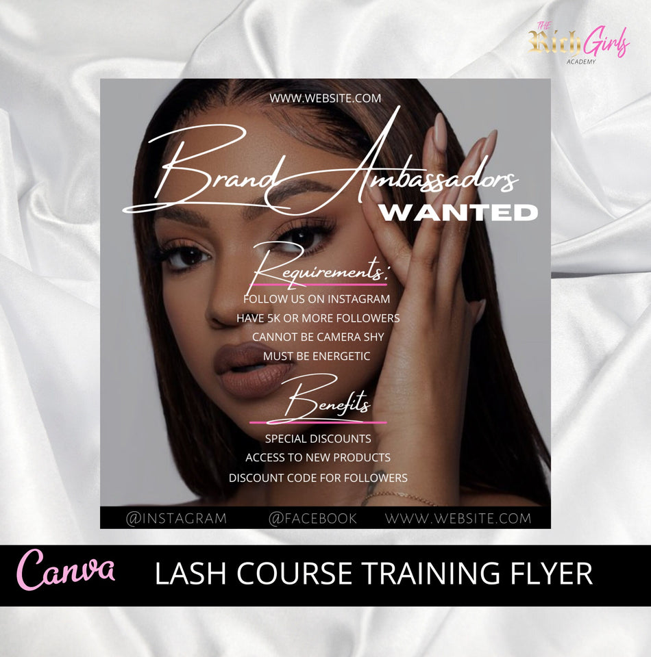 Brand Ambassador , Influencer Agreement, Flyer Design, Editable Flyer, Brand Ambassador Flyer, Flyer, Brand Contract,  Canva Flyer,