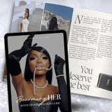 Becoming Her eBook | Self-Help Manifestation Planner | Level Up Guide | PLR eBook for Personal Growth