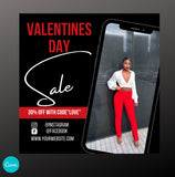 Buy 2 get 2 FREE! Valentines Day Sale, Shop Flyer, V Day Flyer, Canva Flyer, Flyer, Instagram Post, Valentines Day Template