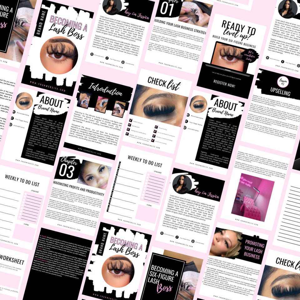 Lash PLR Ebook, Lash Ebook, Six-Figure Lash Business Ebook, PLR ,  Ebook, Done For You, Digital Book, For Profit, Lash Tech, Ebook, Lashings