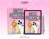 Viral Content Planner, 2024 Calendar, Content Creator Planner, Planner, Editable Planner, PLR , Canva, Done for you, 2024 Content Planner