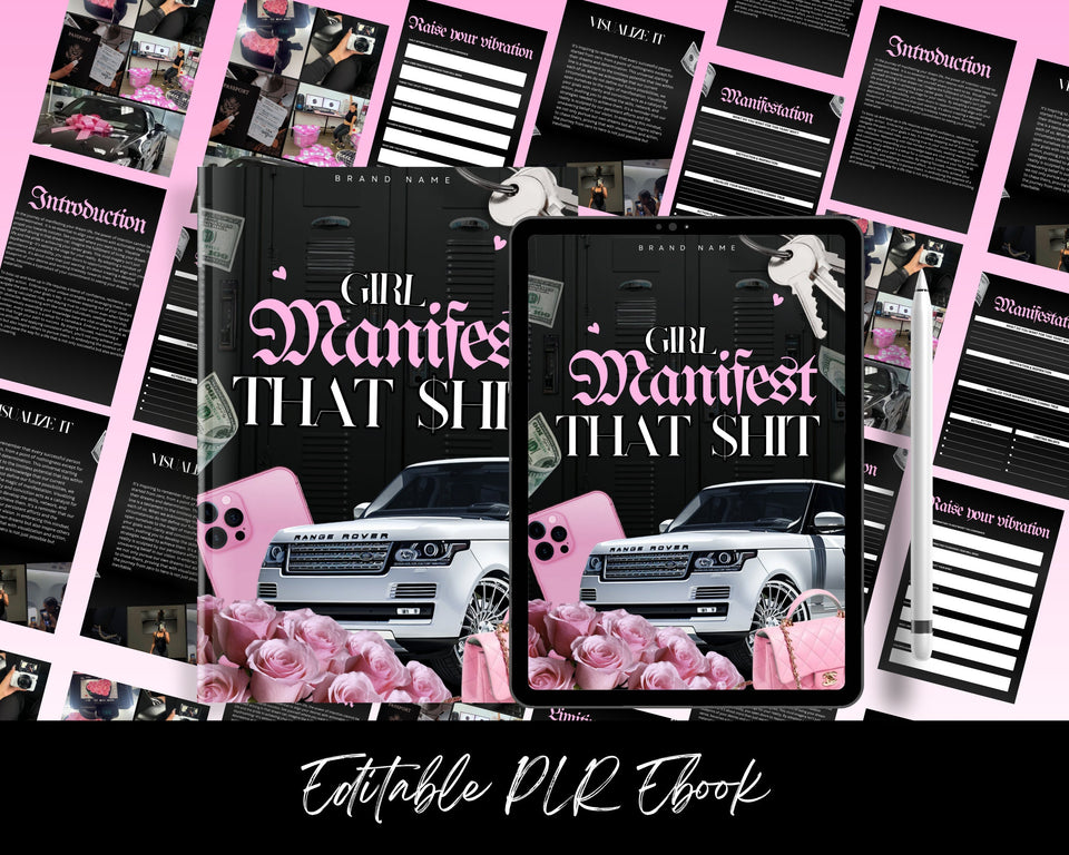 Manifestation PLR eBook | Done-For-You eBook, Editable PLR, Manifest eBook, Law of Attraction, Self-Help & Personal Growth, Resell
