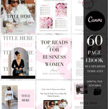 60 Page Ebook, Ebook Template, Branding Ebook, Business Ebook, Motivational Ebook, Beauty Ebook, Template, Editable Ebook, Canva Ebook