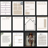 Becoming Her eBook | Self-Help Manifestation Planner | Level Up Guide | PLR eBook for Personal Growth