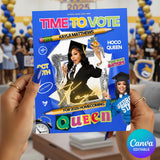 Homecoming Queen flyer , Homecoming Flyer , homecoming campaign flyer Vote Homecoming, HOCO Flyer, Vote for me Flyer, Black Homecoming 2025