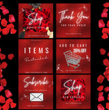 12 Flyer Templates, Editable Flyer Template, DIY, Valentines Day, Hair Flyers, Beauty Flyer, Booking Flyer, Restock Flyer, Bundle Flyers