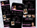 DIY ACUITY WEBSITE Template, Lash Acuity, Beauty Acuity, Acuity Web Banners, Create your own Acuity Website, acuity booking site