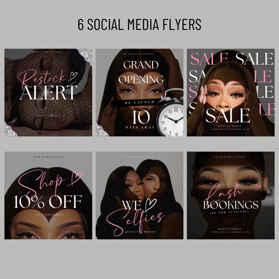 Shopify Website Kit and Branding package, Beauty Website, Shopify Website Theme with Editable Cava Banners