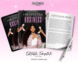 PLR,  Girl Let's Talk Business, DFY , White Label Planner,  Done For You, editable, canva template, Business ebook, PLR product, Template