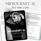 Midjourney AI Guide | PLR eBook with Resell Rights | Editable Canva Digital Guide with AI Prompts for Stock Images