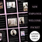 New Employee Welcome Packet, Employee, New hire, Beauty Business, Salon Business, Employee Manual