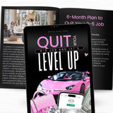 PLR Digital Product: Quit your 9-5 and let's level up | eBook with Resell Rights | Passive Income Strategy, Resell Ebook, Girl Boss ebook