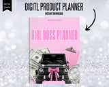 Girl Boss Planner, Planner Template, Planner, PLR , White Label, PLR,  eBook, Done For You, Add your own brand and resell, Planner