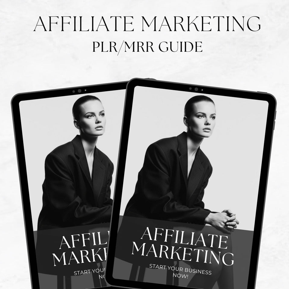 Affiliate Marketing Guide | PLR/MRR Editable Canva eBook | Passive Income Digital Product