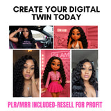 Create Your Own AI Twin + Resell Rights Included | AI Influencer, Digital Twin Doll, Pixar Avatar, Plr/Mrr, Rich Girls Academy Community